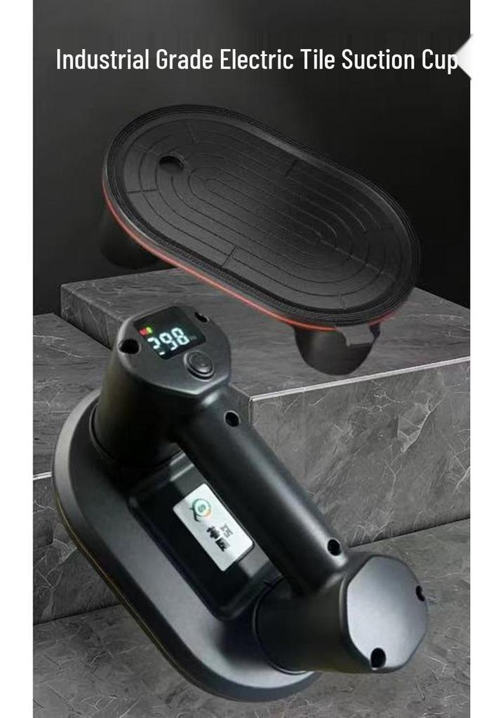 Dual Motor Electric Vacuum Suction Cup with Digital Display for Heavy Duty Tile and Glass Handling