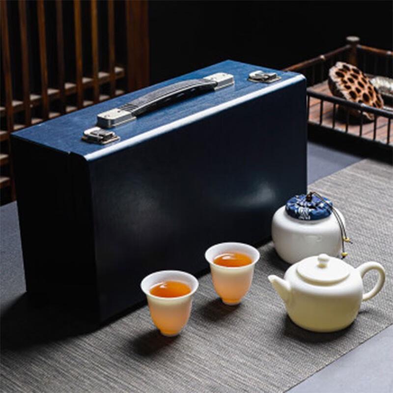 Tuopai Glossy Mutton Fat Jade Ceramic 4-Piece Set