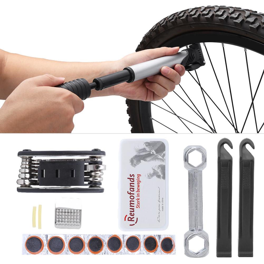 Bike Tools Kits MultiFunction Bike Tire Repairing Tool Essential Cycling Tools Bag
