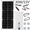30W Solar Panel Kit 12V Waterproof Solar Powered Charger Portable Charger Kit with USB Port  For Phone RV Car Caravan Home Campi
