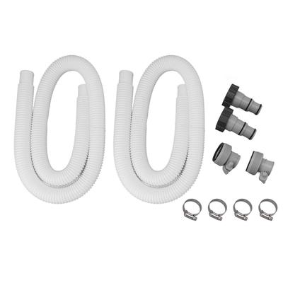 1.5in Pool Filter Hose Replacement Kit with Hose Adapter Clamps Swimming Pool Pump Hose Replacement