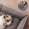 Luxusbett für Hunde, kratzfest, verschleißfest, wasserdicht, Haustier-/Katzennest, Hundekissen, weiches Sofa mit hoher Rückfederung, Hundezubehör