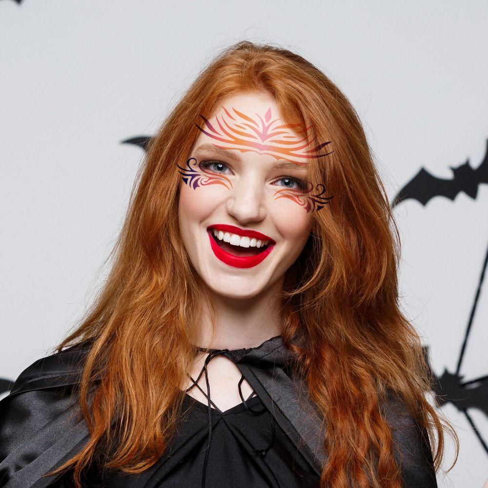 8Pcs Hollowed Body Art Stencils Multiple Pattern Face Paint Templates DIY Makeup Tools  Cosplay