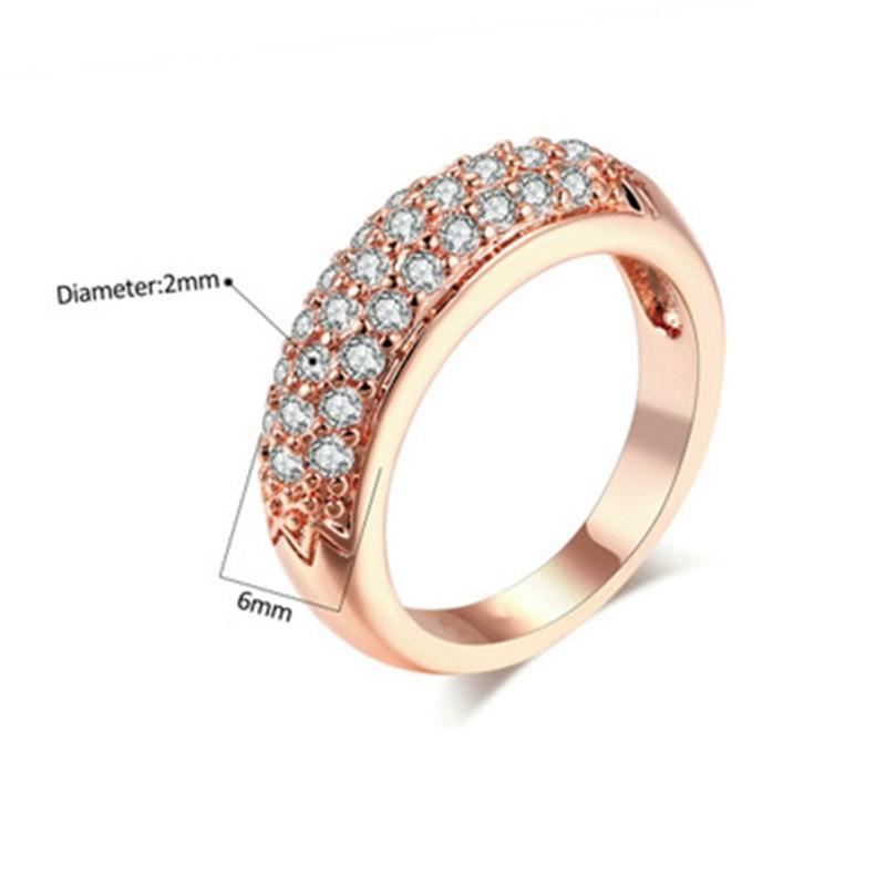 Viya Jewelry Full Of Diamonds Luxury Circle Ring, Lettering Versatile Women'S Ring Accessories