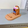 PVC Doll Capybara Phone Holder Figure Model Capybara Cell Phone Bracket  Small Gifts