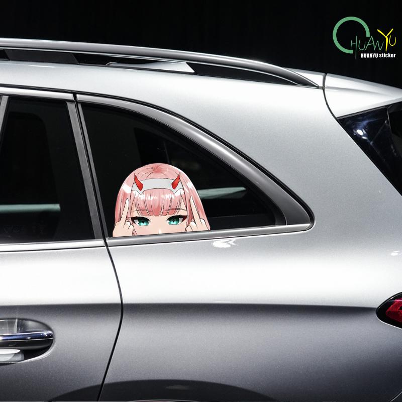 Kasi Car Sticker  Cartoon Japanese Cute Girl Animation Anime Auto Body Motorcycle Bumper Reflective Decal