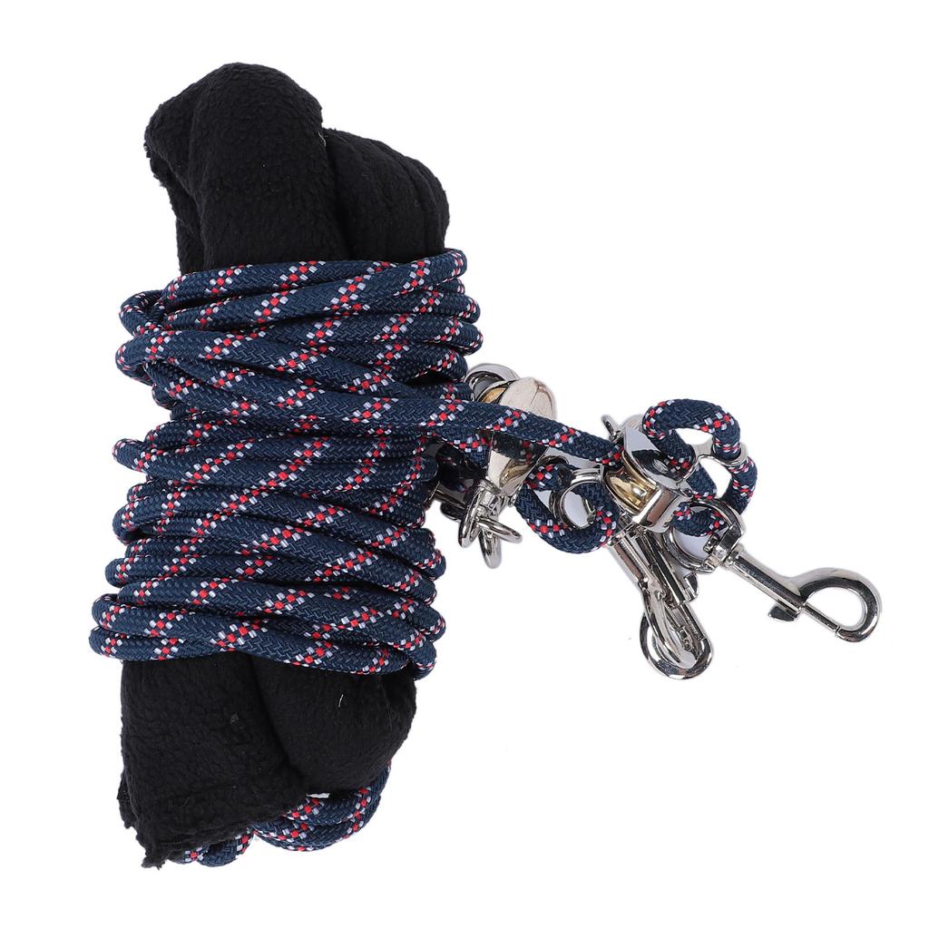 Adjustable Horse Training and Lunging Aid with Rear Fleece Cover Easy Rope Adjustment Horse Balance Training Rope