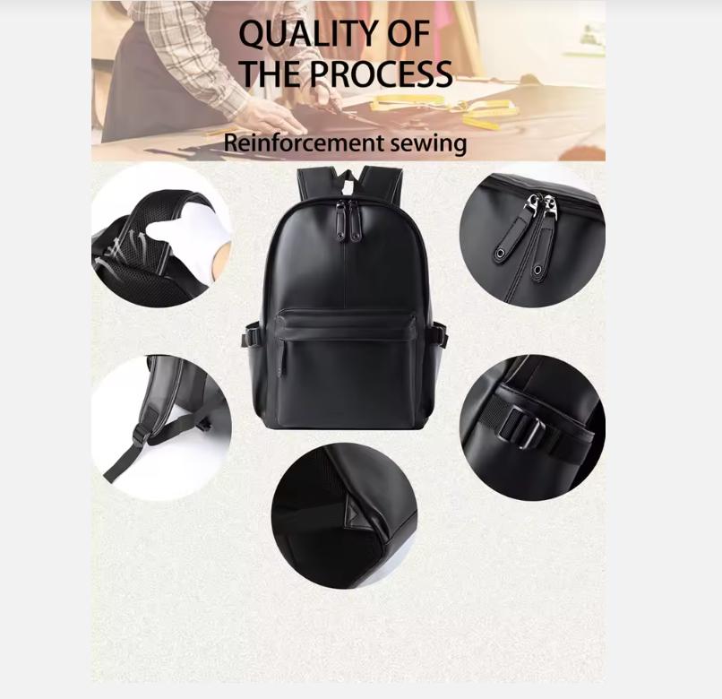 Men Leather Laptop Backpack Large Antitheft Travel Backpack High Quality Fashion Knapsack Bags for Male