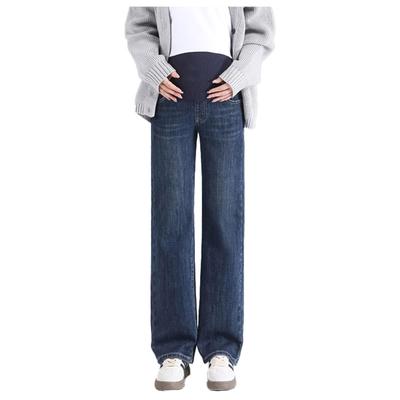 Tehotenské Široké Tehotenský Pás Zahŕňa Telo Nohu Krásny Vzhľad [Onabebi] Nohavice, Nohavice, Džínsy, Nohavice, Nastavenie, Vrecká, Krytie, Predĺženie,