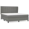 3127982 vidaXL Divan Bed with Mattress Dark Grey 180x200cm Fabric