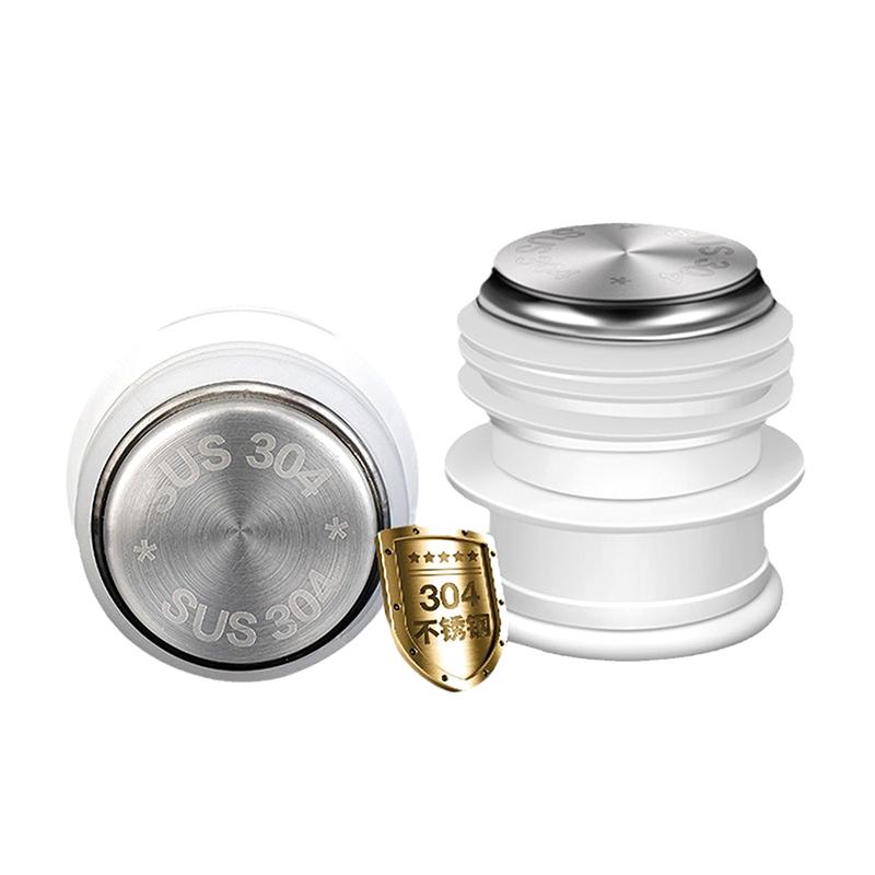 3pcs Replacement Parts Thermos Bottle Stopper Food Grade Thermos Cup Hot Water Cap Stainless Steel Silicone Kettle Cover