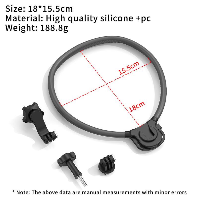 

Quick Release Silicone Neck Mount Magnetic Hold for GoPro Hero Insta360 DJI Osmo Action Action Camera Accessories