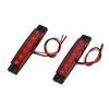 Stop 2x For Truck Mount Trailer Light Tail Brake Kits Dc Sealed Rv Red Bar Turn