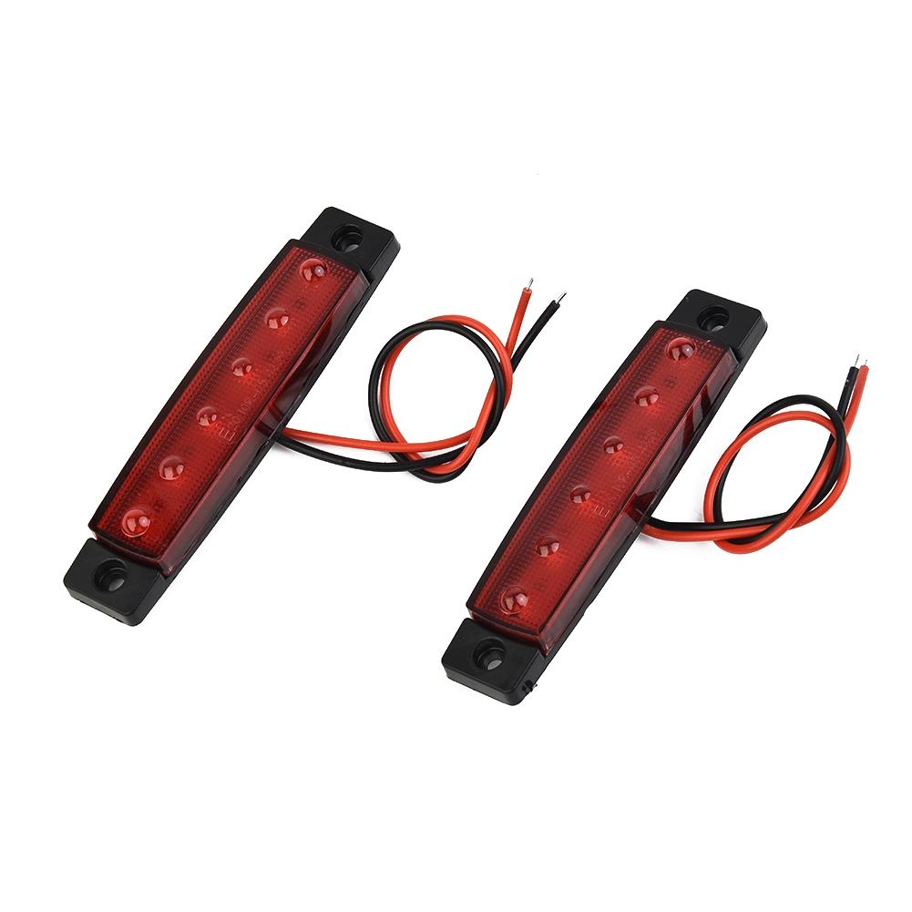 Stop 2x For Truck Mount Trailer Light Tail Brake Kits Dc Sealed Rv Red Bar Turn