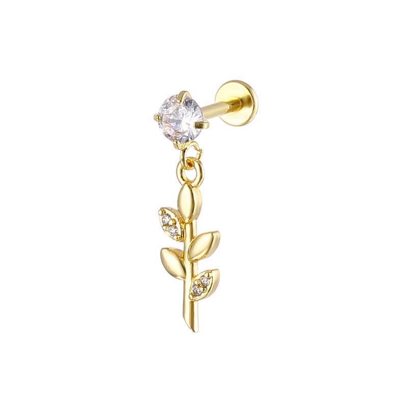 Internally Threaded Lip Stud Ear Cartilage Hoop Dangle Body Piercing Jewelry