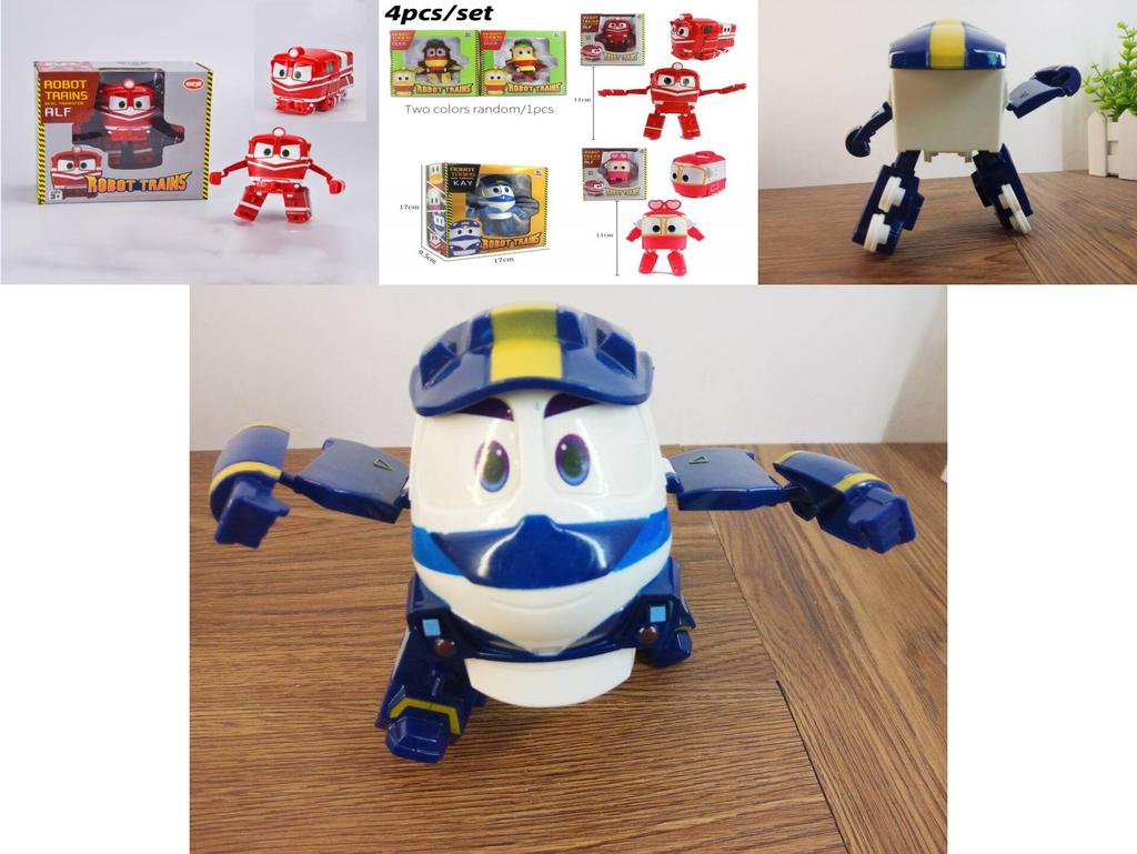 Robot Trenleri Rt Kay Dönüşen Tren Figürü Kore Animasyon Oyuncak Çocuklar İçin