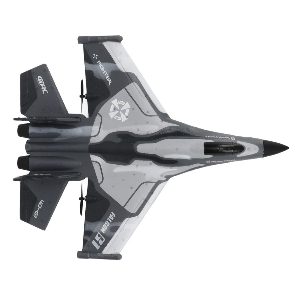 RC Glider Plane Lightweight Flexible Remote Control Airplane with LED Light for Children Camouflage