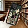 Black Cat in Flower Garden Soft TPU Phone Case For Samsung Galaxy S23 S24 S25 S26 Ultra S22 S21 S20 Plus FE A35 A55 A56 Cover