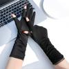 Anti-UV Women Sunscreen Gloves Thin Summer Driving Mittens Sun Protection Riding Gloves  Outdoor