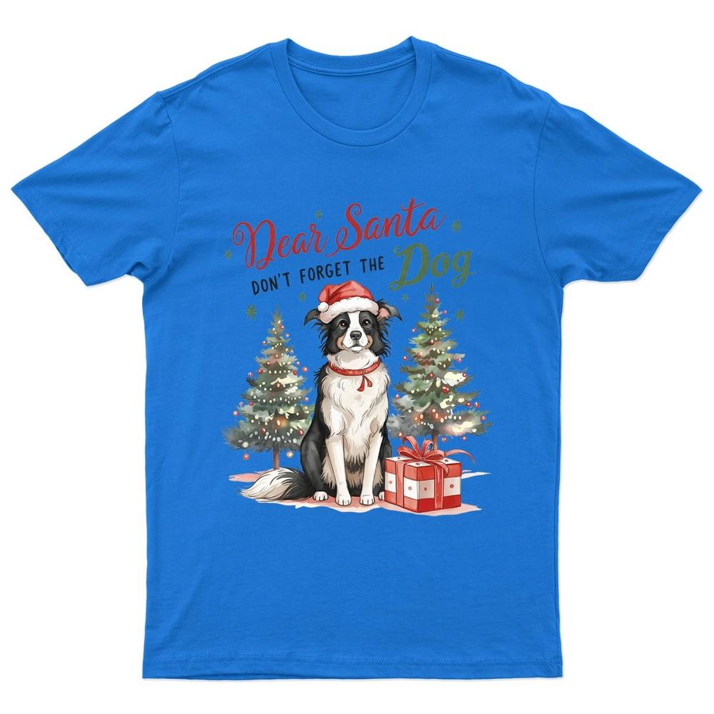 Dear Santa Dont Forget TShirt Unisex Gift Retro Seasonal Funny Pet Paw Xmas