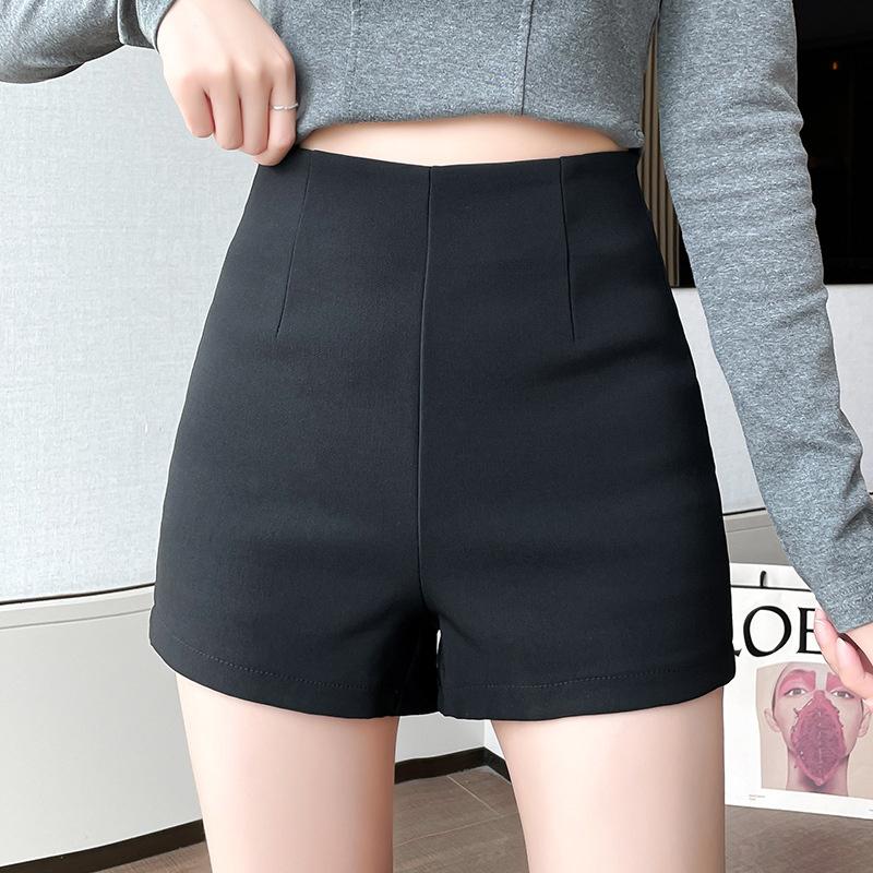 High-waisted Women's Shorts 2026 New Style Black Suit Pants Slimming Sports Outerwear Summer Hot Pants