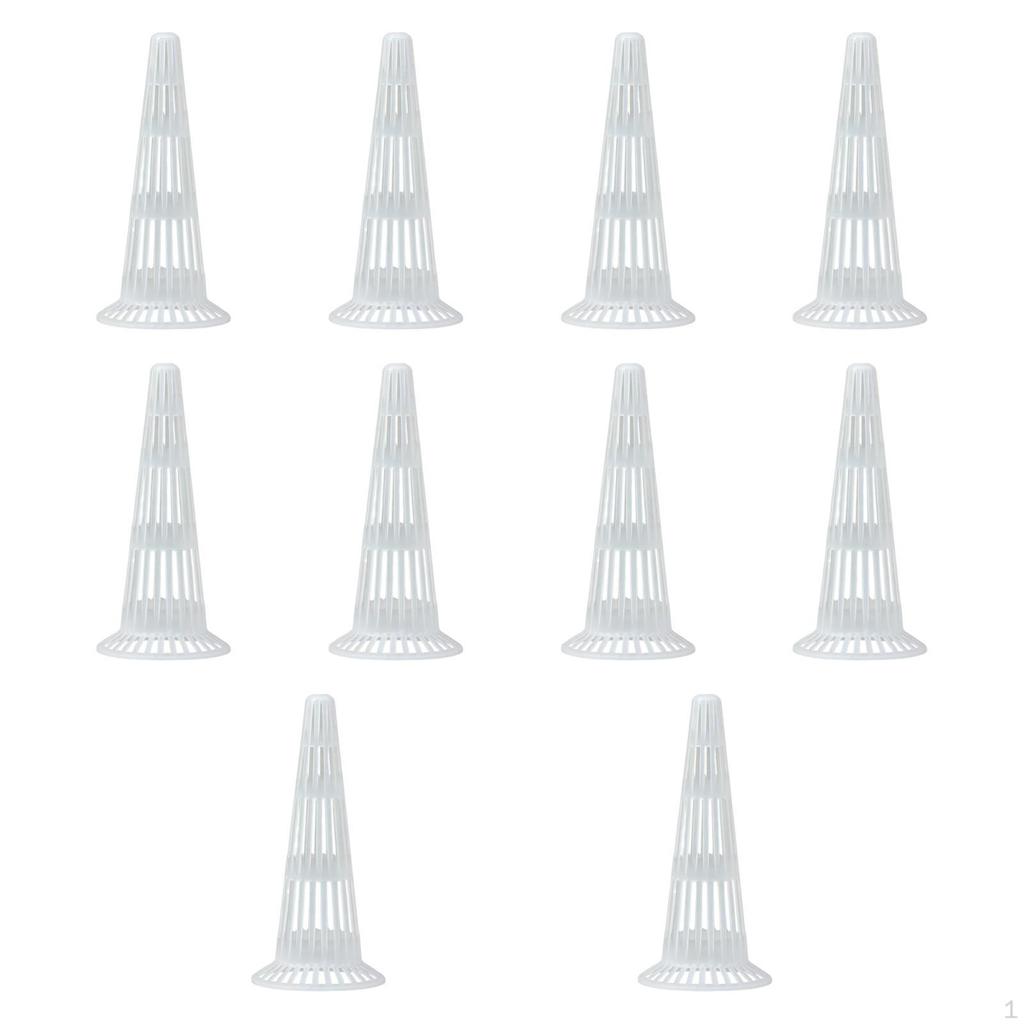 10 Cone-Shaped Flower Pot Mesh Inserts, Drainage Covers, Protection, Convenient to Use