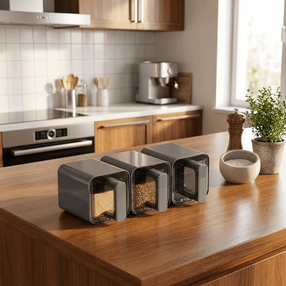 No Punch Spice Storage Rack Wall-Mounted Spice Storage Container Seasoning Boxes  Condiment Storage