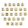 50 pz 6mm Cubo Quadrato Acrilico Fai da Te Perline Lettere Alfabeto A-Z Lettere Inglesi Per Braccialetto Collana Gioielli
