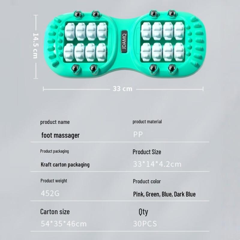 Jianjunshuo Double-Row Foot Massager Roller
