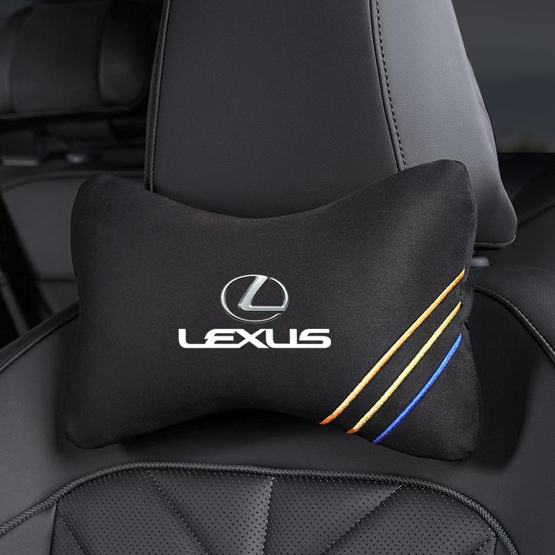 Sleutelhanger Suede Autostoel Hoofdsteun Lendenkussen Voor Lexus Fsport RX330 IS250 Ct200h ES300h RX350 IS300h Auto Interieur Hoofdsteun