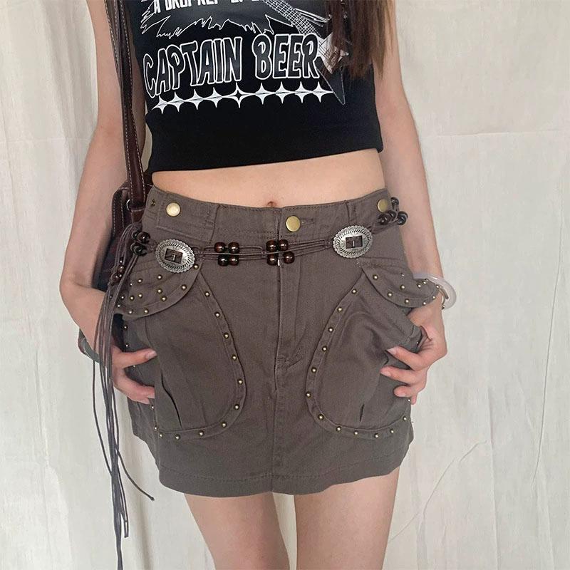 Vintage Ethnic Style Handwoven Waist Rope Women'S Dress Decorative Waist Chain Versatile Bohemian Y2K Belt