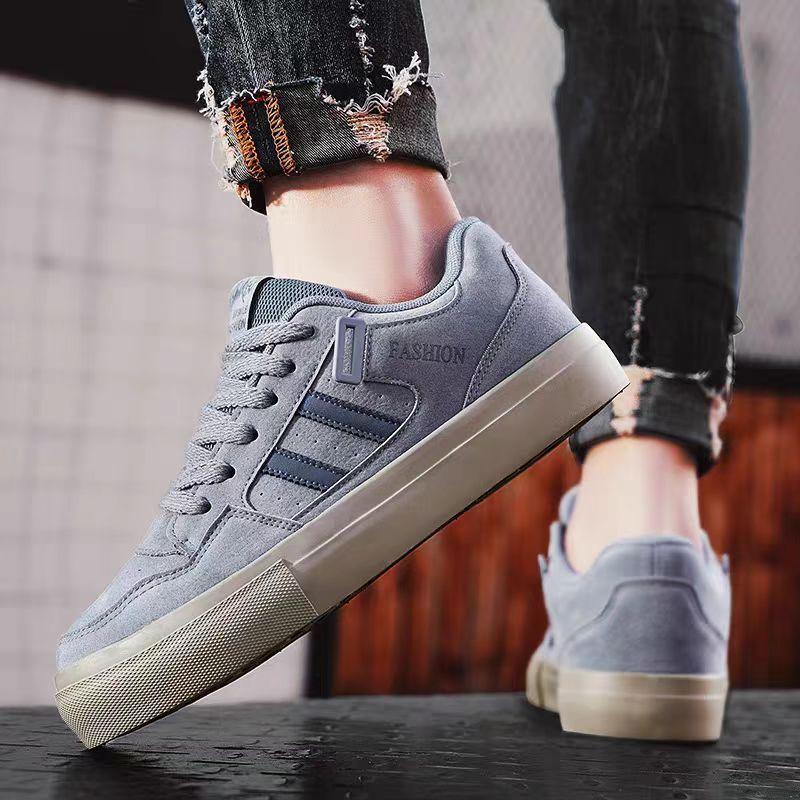 

2025 new niche moral training bread shoes men s ebay casual shoes trend sports student board shoes 44 синий