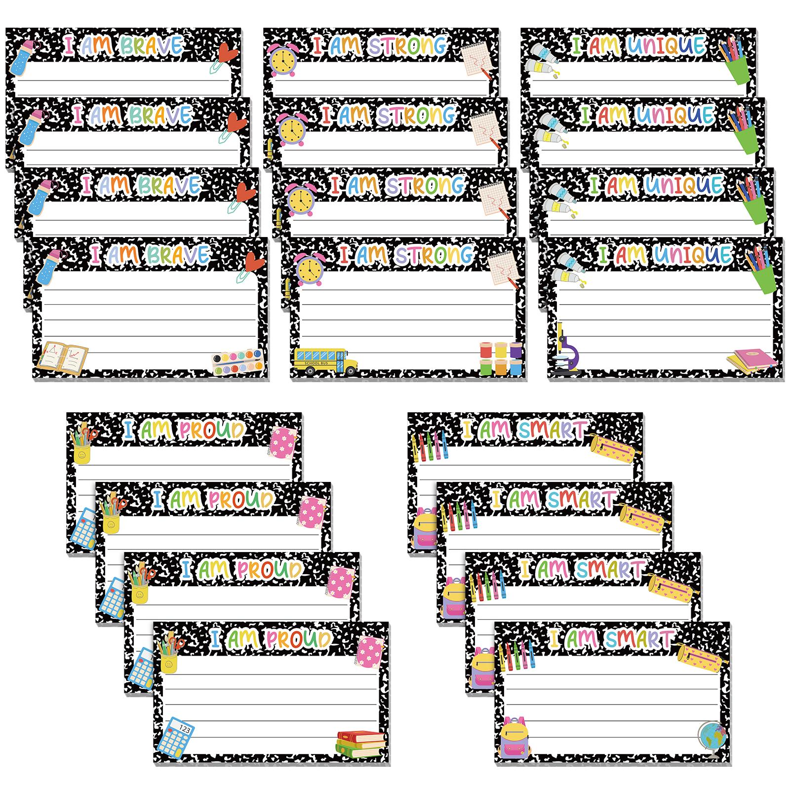 24 Pcs Inspirational Sticky Notes Composition Motivational Fun Notepads Positive Appreciation Sticky Notes Novelty Memo Pads For