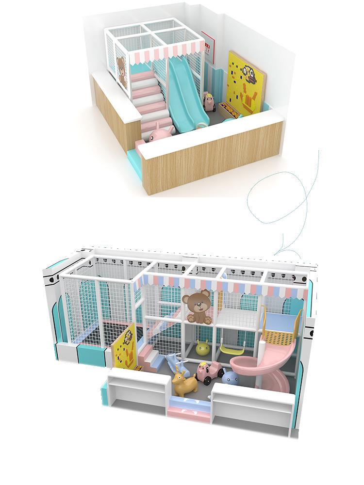 Freches Schloss Indoor-Spielplatz-Set: Rutsche, Trampolin & aufblasbare Hüpfburg für die Früherziehung