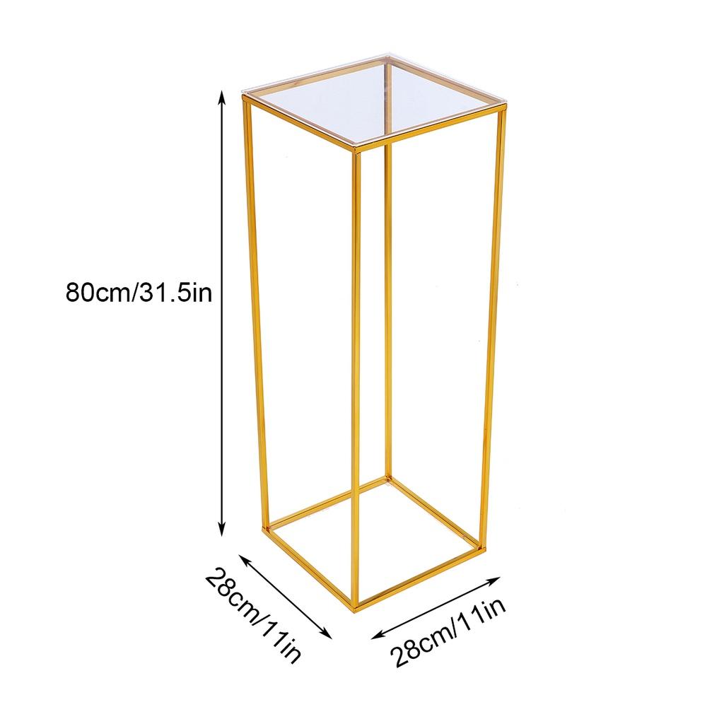 New Shiny Metal Iron Rectangle Square Frame Backdrop Gold Wedding Arch Gold-Plated Geometric Flower Stand Home Decoration Gold