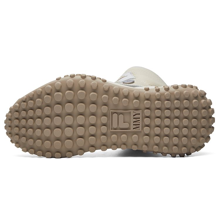 FILA FM-2 Fabric Synthetic Leather Simple Comfortable Mid-Top Casual Shoes Women Casual Shoes Beige F12W044118FFF