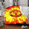 1pc M-Manchester1 Blanket, Gift, for Men and Women, Soft Blanket, Good for Sofa Bed Couch Travel, Lightweight Flannel Blanket