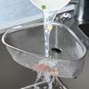 Baijie Triangular Sink Strainer, Stainless Steel Kitchen Utensil, Multifunctional Drain, Food Waste Collector, Storage Rack