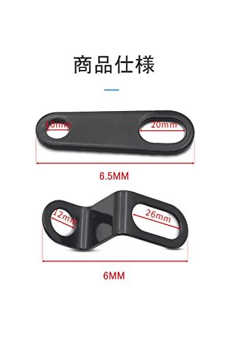 YFFSFDC Držák blinkru Rovný typ Černý Držák zadního blinkru Držák předního blinkru Pomocné světlo Kontrolka Úhlový typ Motocykl Zadní Motocykl