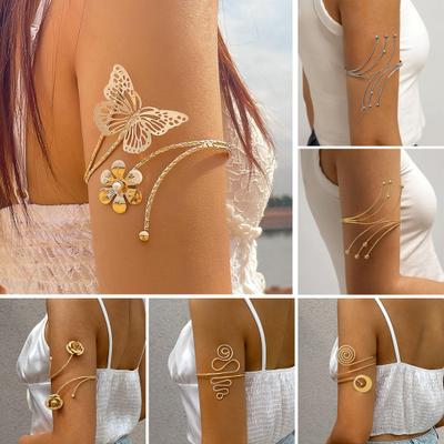 Armband Punk Style Seestern Muschel Blume Dekor Öffnung Verstellbares Armband Schmuck