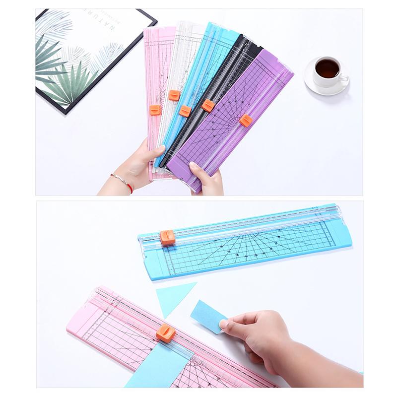 A4 Unidirectional Paper Cutter Accurate Safe Cutting With 5 Extra Blades Cuts 10 Sheet At Once For Craft Scrapbooking Office Use