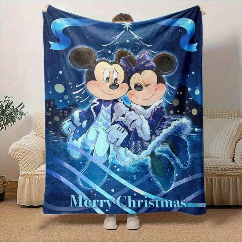 1pc, Mickey and Minnie (11) Home Decor Blanket: A Cozy Flannel Throw for Bedroom, Living Room, Travel, Camping, Car