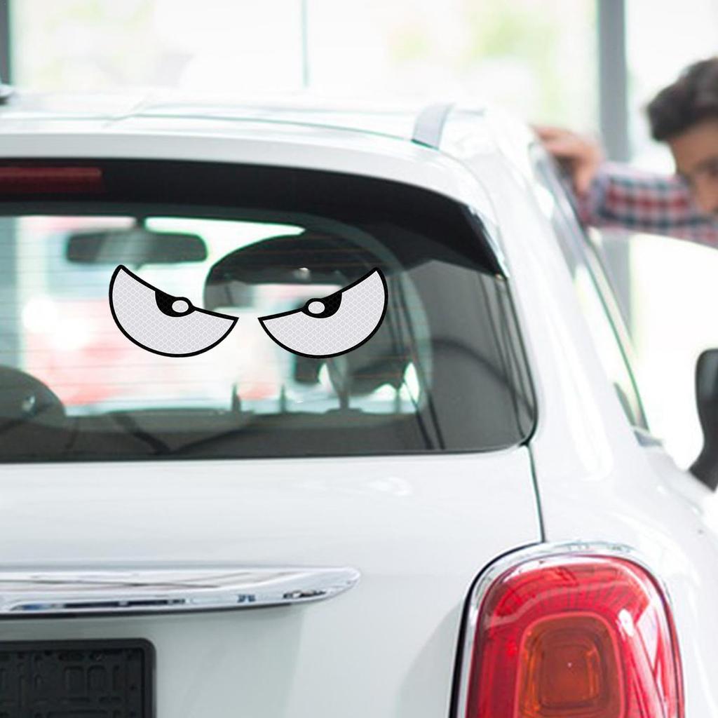 Reflective Motorcycle Stickers, Reflective Warning Stickers | Funny Cat's Eye Car Sticker - Motorcycle