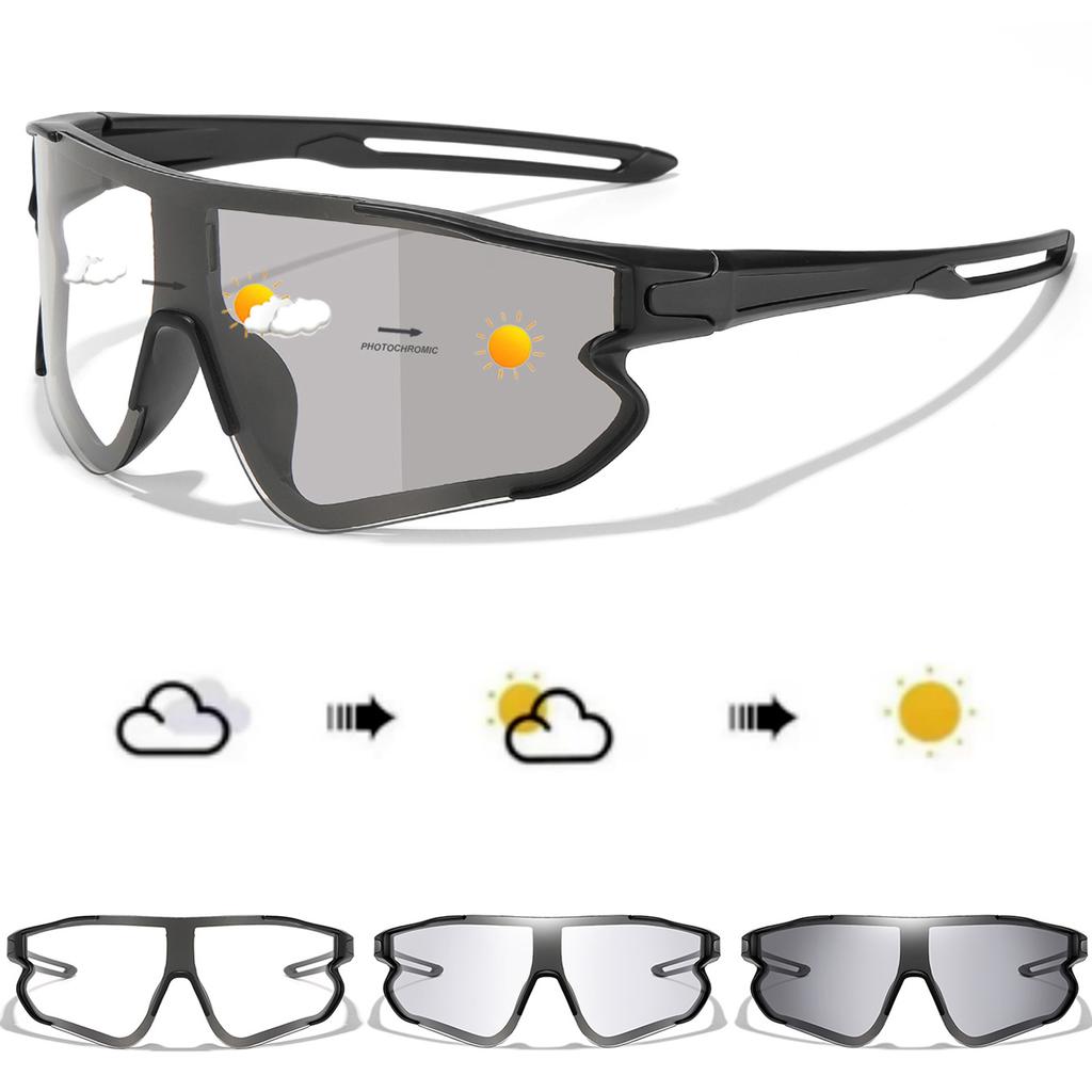 New Style Brand Bicycle Photochromic Eyewear Men Women MTB Bike Running Fishing Cycling Glasses Comfortable Goggles UV400