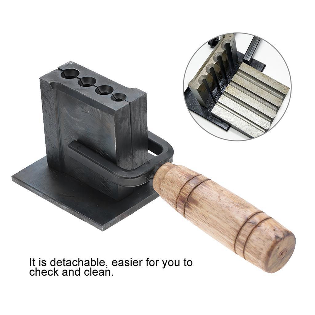 Forma do sztabek jubilerskich, Dwustronna forma olejowa do odlewów ze złota i srebra, do blachy i prętów, Dostępna w 4 rozmiarach