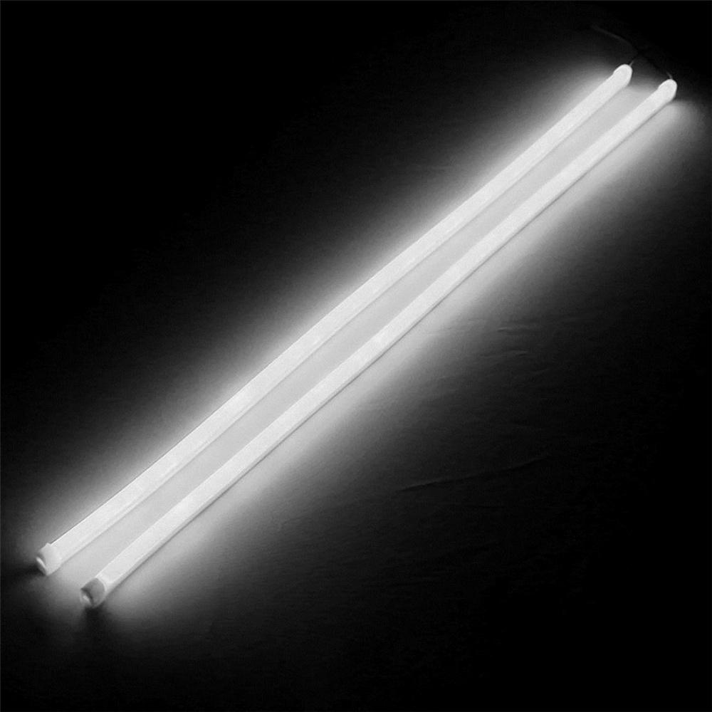 2 Pcs 60Cm Soft Flexible Car Flowing Led Light Strip Drl Turn Signal Lamps Dc12V