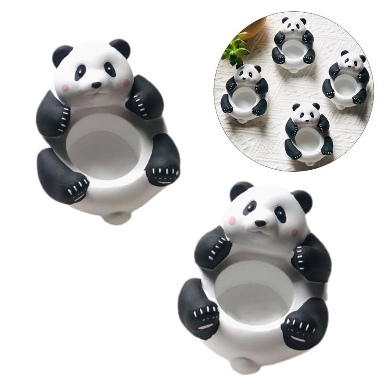 3D Panda HandPainted Candlesticks for Decorations and Gift