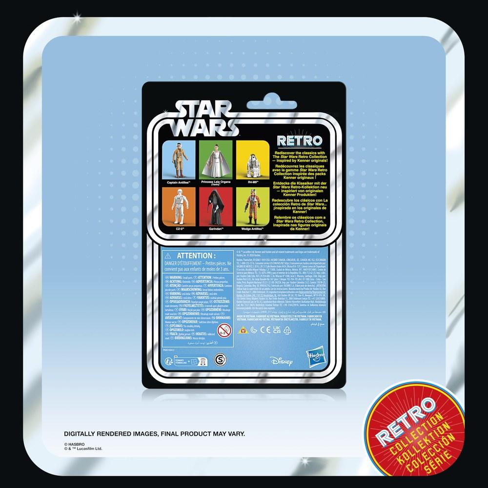 Hasbro Star Wars Retro Collection Action Figures Set of 6 G2554 9.5 cm A New Hope Episode IV Official Product