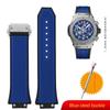 Gummi-Uhrenarmband für HUBLOT BIG BANG 441 Classic Fusion Band Herren-Uhrenarmband 27*17mm Konvexer Anschluss Uhrband Für Männer Werkzeug senden