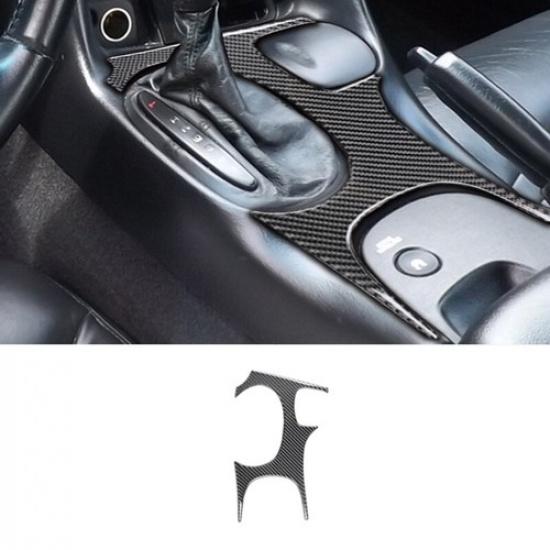 Carbon Fiber Car Gear Shift Panel Cover Trim For Chevrolet Corvette C5 1998-2004